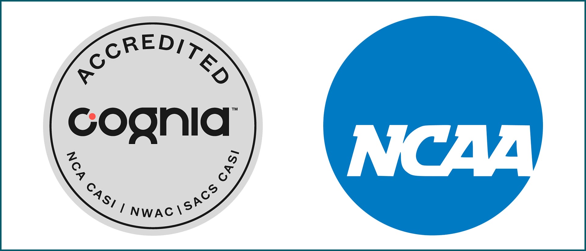 logos for cognia and ncaa accreditation